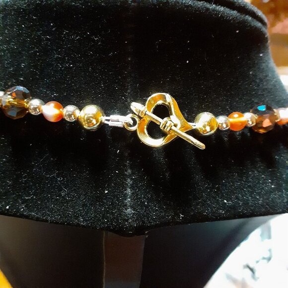 22" Handmade Art Glass Necklace - Picture 5 of 6